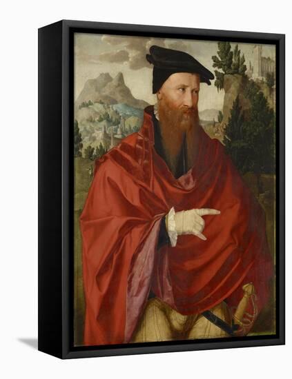 Portrait of the Anabaptist David Joris, C.1540-45-Dutch School-Framed Stretched Canvas