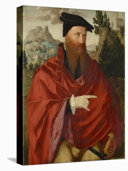 Portrait of the Anabaptist David Joris, C.1540-45-Dutch School-Stretched Canvas