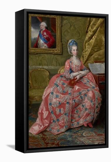 Portrait of the Archduchess Maria Amalia of Austria, Duchess of Parma, C.1778 (Oil on Canvas)-Johann Zoffany-Framed Stretched Canvas