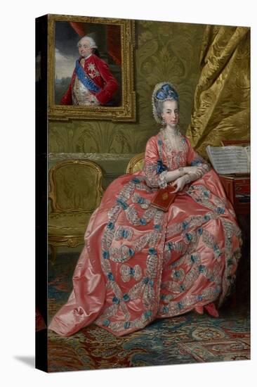 Portrait of the Archduchess Maria Amalia of Austria, Duchess of Parma, C.1778 (Oil on Canvas)-Johann Zoffany-Stretched Canvas