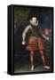 Portrait of the Archduke Albert, Standing Full-Length Holding a Baton, 1593-Alonso Sanchez Coello-Framed Stretched Canvas