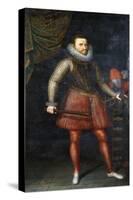 Portrait of the Archduke Albert, Standing Full-Length Holding a Baton, 1593-Alonso Sanchez Coello-Stretched Canvas