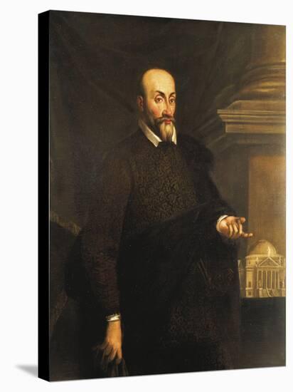 Portrait of the Architect, Andrea Palladio, 16th Century-null-Stretched Canvas