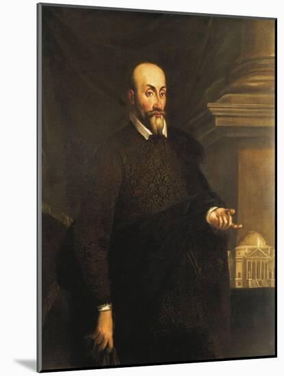 Portrait of the Architect, Andrea Palladio, 16th Century-null-Mounted Giclee Print