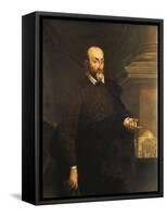 Portrait of the Architect, Andrea Palladio, 16th Century-null-Framed Stretched Canvas