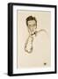 Portrait of the Art Dealer, Paul Wengraf, 1917-Egon Schiele-Framed Giclee Print