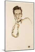 Portrait of the Art Dealer, Paul Wengraf, 1917-Egon Schiele-Mounted Giclee Print