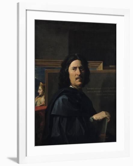 Portrait of the Artist, 1650-Nicolas Poussin-Framed Giclee Print