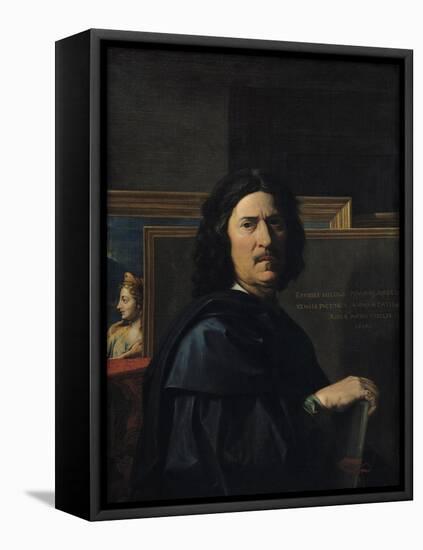 Portrait of the Artist, 1650-Nicolas Poussin-Framed Stretched Canvas