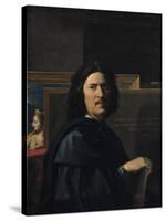 Portrait of the Artist, 1650-Nicolas Poussin-Stretched Canvas