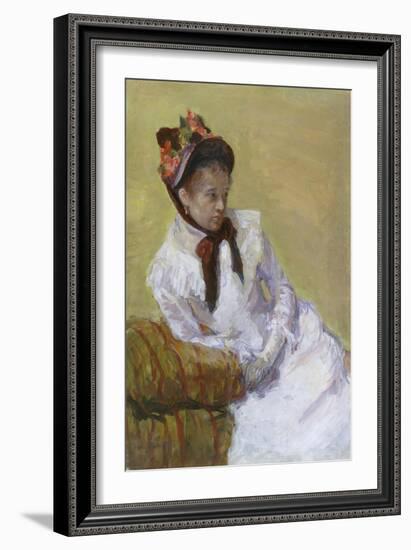 Portrait of the Artist, 1878-Mary Stevenson Cassatt-Framed Giclee Print