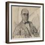 Portrait of the Artist and the Photographer Miron Sherling (1880-195)-Sergei Vasilievich Chekhonin-Framed Giclee Print