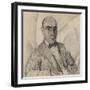 Portrait of the Artist and the Photographer Miron Sherling (1880-195)-Sergei Vasilievich Chekhonin-Framed Giclee Print