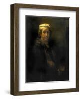 Portrait of the Artist at His Easel, 1660-Rembrandt van Rijn-Framed Giclee Print
