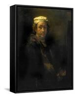 Portrait of the Artist at His Easel, 1660-Rembrandt van Rijn-Framed Stretched Canvas