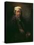 Portrait of the Artist at his Easel, 1660-Rembrandt van Rijn-Stretched Canvas
