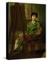 Portrait of the Artist at His Easel-Francis Hayman-Stretched Canvas