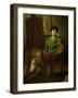 Portrait of the Artist at His Easel-Francis Hayman-Framed Giclee Print