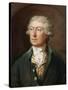 Portrait of the Artist, Bust Length in a Green Coat and White Stock-Thomas Gainsborough-Stretched Canvas