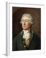 Portrait of the Artist, Bust Length in a Green Coat and White Stock-Thomas Gainsborough-Framed Giclee Print