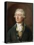 Portrait of the Artist, Bust Length, in a Green Coat and White Stock-Thomas Gainsborough-Stretched Canvas