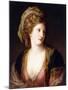 Portrait of the Artist, Bust Length, Wearing a Pink Dress and a Gold Embroidered Blue Robe, 1767-Angelica Kauffmann-Mounted Giclee Print