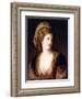 Portrait of the Artist, Bust Length, Wearing a Pink Dress and a Gold Embroidered Blue Robe, 1767-Angelica Kauffmann-Framed Giclee Print