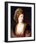 Portrait of the Artist, Bust Length, Wearing a Pink Dress and a Gold Embroidered Blue Robe, 1767-Angelica Kauffmann-Framed Giclee Print