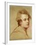 Portrait of the Artist, Bust Length-George Romney-Framed Giclee Print