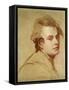 Portrait of the Artist, Bust Length-George Romney-Framed Stretched Canvas