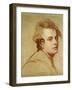 Portrait of the Artist, Bust Length-George Romney-Framed Giclee Print