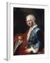 Portrait of the Artist Giovanni Paolo Panini, 1736-Louis Gabriel Blanchet-Framed Giclee Print