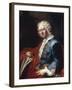 Portrait of the Artist Giovanni Paolo Panini, 1736-Louis Gabriel Blanchet-Framed Giclee Print