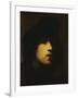 Portrait of the Artist, Head and Shoulders, in a Black Beret and a Gorget-Rembrandt van Rijn-Framed Giclee Print