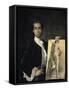 Portrait of the Artist Holding a Life Study, 18th century-Luis Egidio Melendez-Framed Stretched Canvas