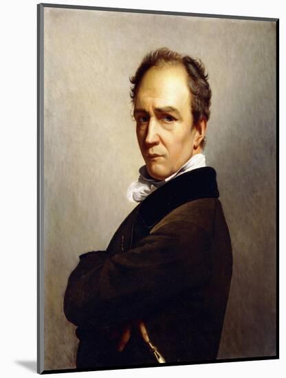 Portrait of the Artist Holding a Stylus-Francois Joseph Navez-Mounted Giclee Print