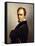 Portrait of the Artist Holding a Stylus-Francois Joseph Navez-Framed Stretched Canvas