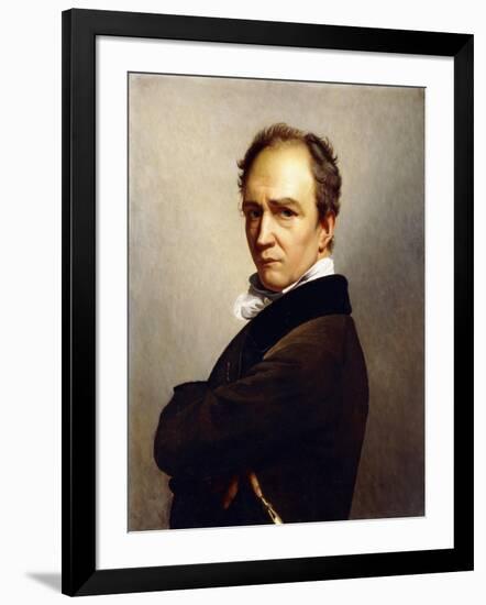 Portrait of the Artist Holding a Stylus-Francois Joseph Navez-Framed Giclee Print