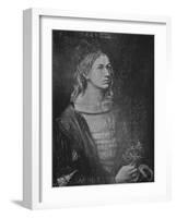 'Portrait of the artist holding a thistle', 1493, (1906)-Albrecht Durer-Framed Giclee Print