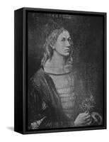 'Portrait of the artist holding a thistle', 1493, (1906)-Albrecht Durer-Framed Stretched Canvas