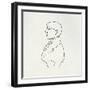 Portrait of the Artist in Outline-Aubrey Beardsley-Framed Giclee Print