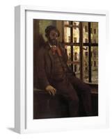 Portrait of the Artist in Sainte Pelagie, 1873-1874-Gustave Courbet-Framed Giclee Print