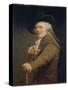 Portrait of the Artist in the Guise of a Mockingbird-Joseph Ducreux-Stretched Canvas