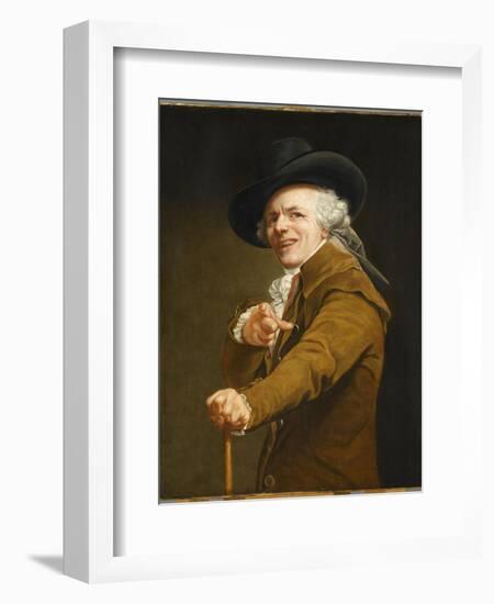 Portrait of the Artist in the Guise of a Mockingbird-Joseph Ducreux-Framed Giclee Print