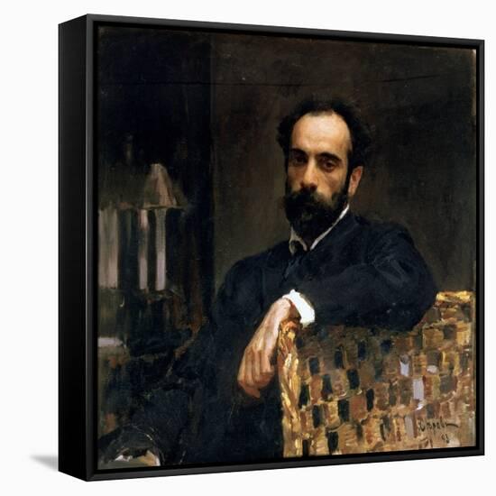 Portrait of the Artist Isaak Ilyich Levitan (1860-1900), 1893-Valentin Aleksandrovich Serov-Framed Stretched Canvas