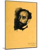 Portrait of the Artist Isaak Levitan, 1899-Leon Bakst-Mounted Giclee Print
