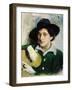 Portrait of the Artist Marc Chagall-Yuri Moiseyevich Pen-Framed Giclee Print