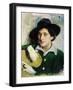 Portrait of the Artist Marc Chagall-Yuri Moiseyevich Pen-Framed Giclee Print