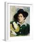 Portrait of the Artist Marc Chagall-Yuri Moiseyevich Pen-Framed Giclee Print