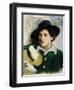 Portrait of the Artist Marc Chagall-Yuri Moiseyevich Pen-Framed Giclee Print